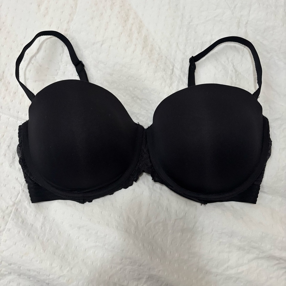 Maidenform Black Padded/Strapless Bra (RN 15763) 38D